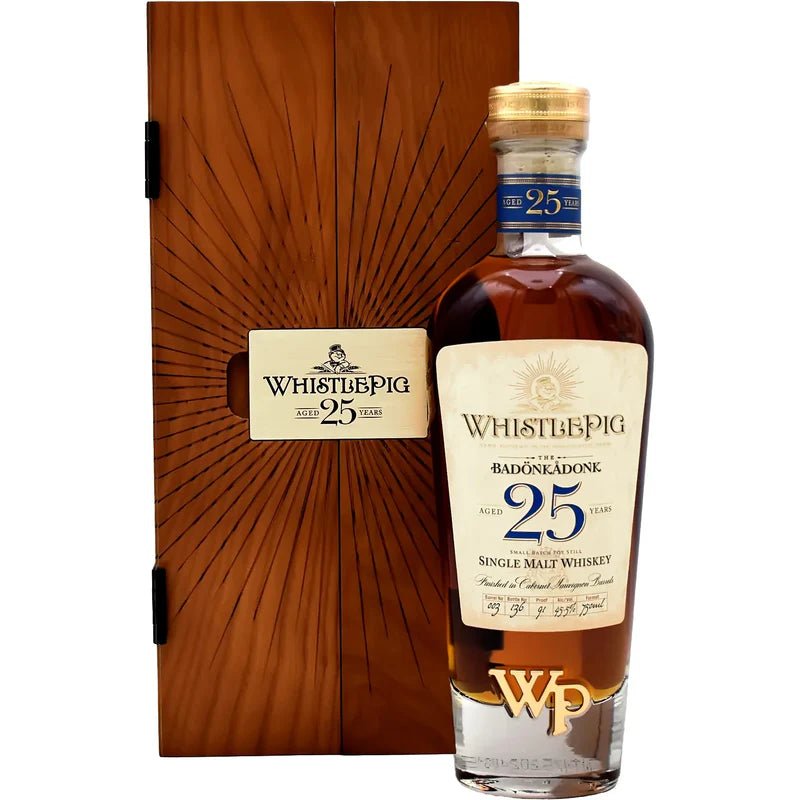 Whistlepig 25 Year Badonkadonk Silver Oak Single Malt Whiskey (750 ml) | Keg N Bottle
