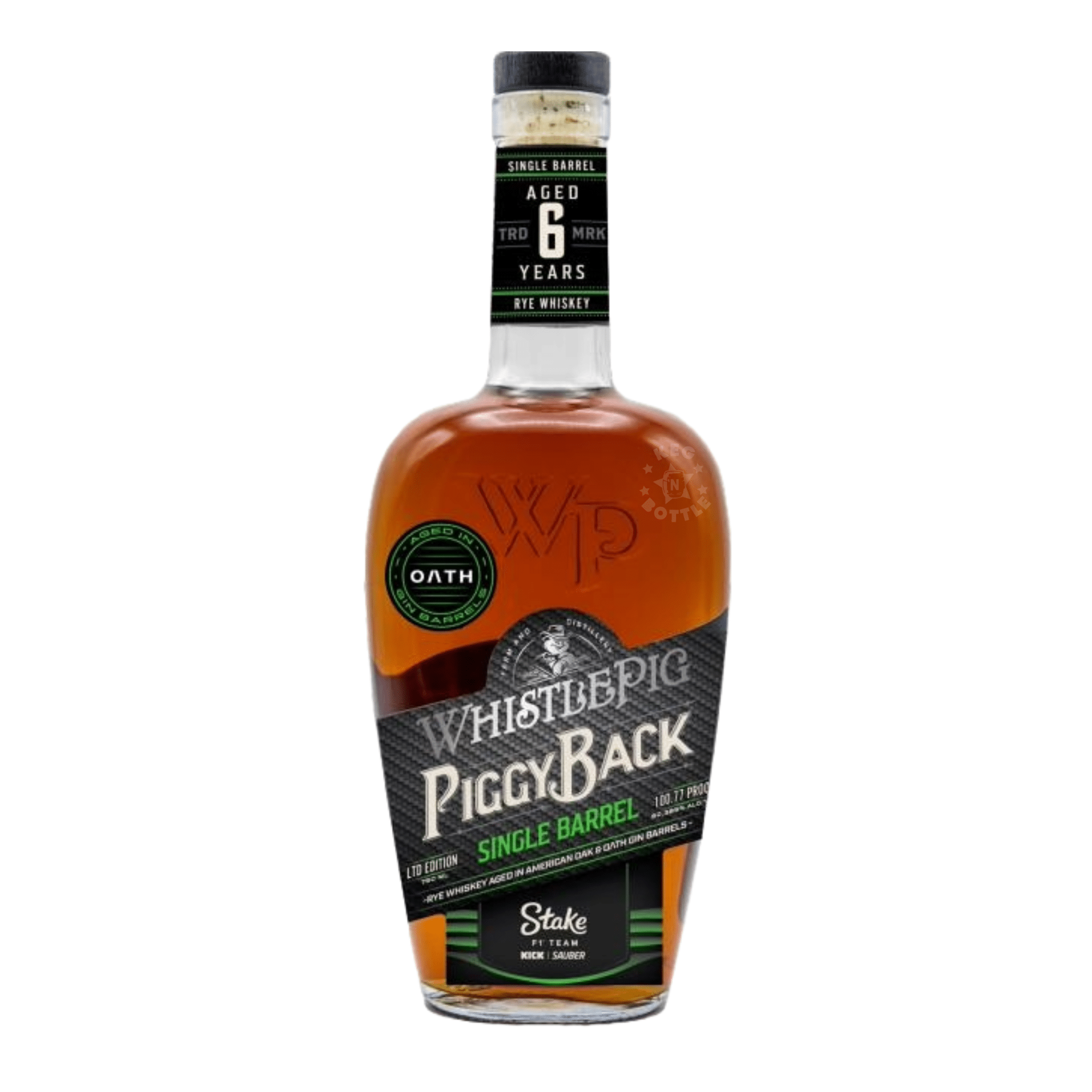 WhistlePig PiggyBack Stake F1® Team KICK Sauber Single Barrel (750 ml) - Keg N Bottle