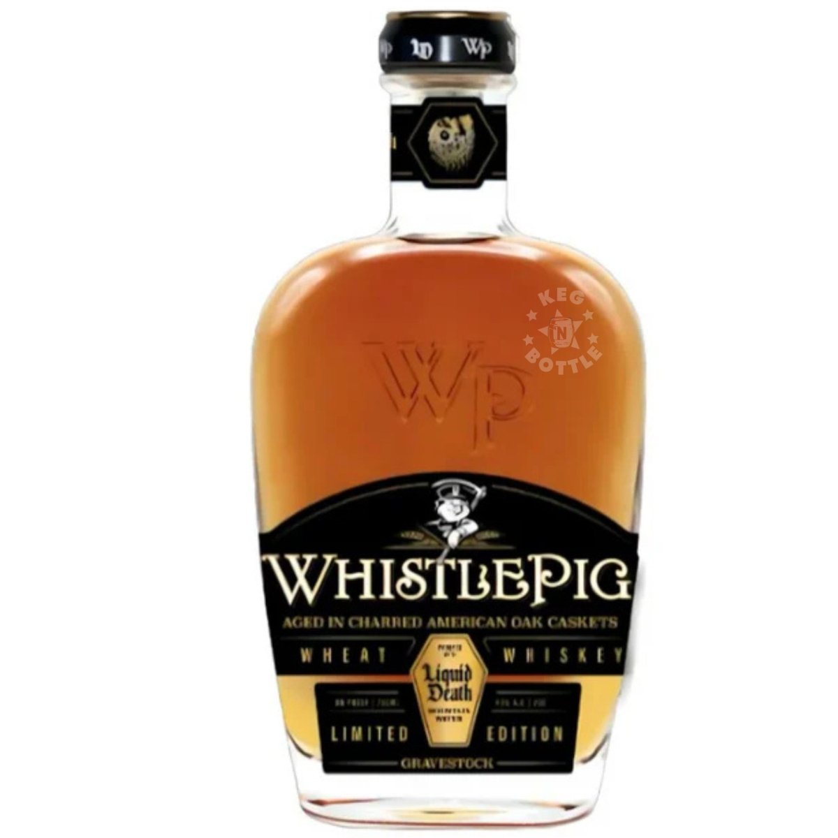 WhistlePig Liquid Death Wheat Whiskey Limited Edition bottle 750 ml.