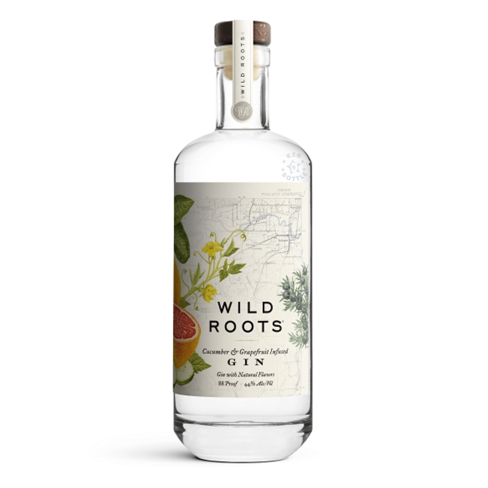 Wild Roots Cucumber & Grapefruit Infused Gin (750 ml) | Keg N Bottle