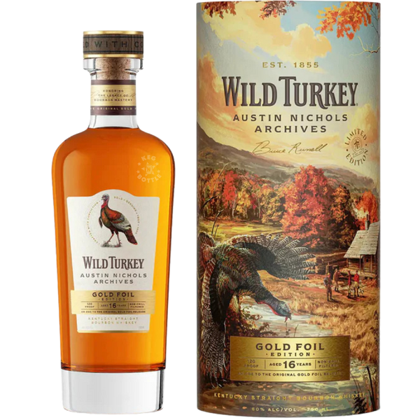 Wild Turkey Austin Nichols Archives 16 Year Gold Foil Whiskey Wild Turkey Austin Nichols Archives 16 Year Gold Foil Whiskey