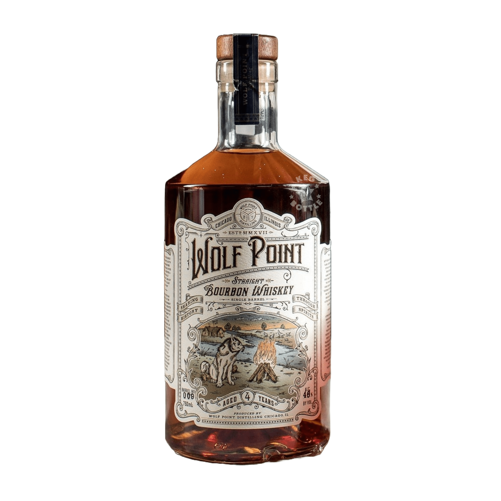 Wolf Point Distilling Single Barrel Bourbon Whiskey (750 ml) | Keg N Bottle