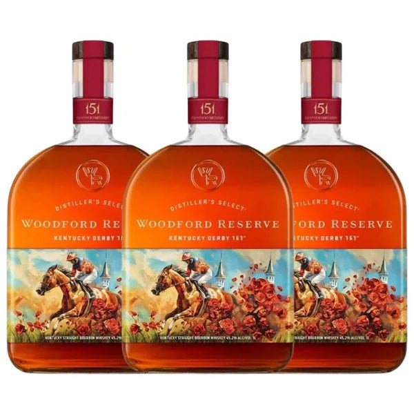 Woodford Reserve 151st Kentucky Derby Bourbon Whiskey (3x1 L) - Keg N Bottle