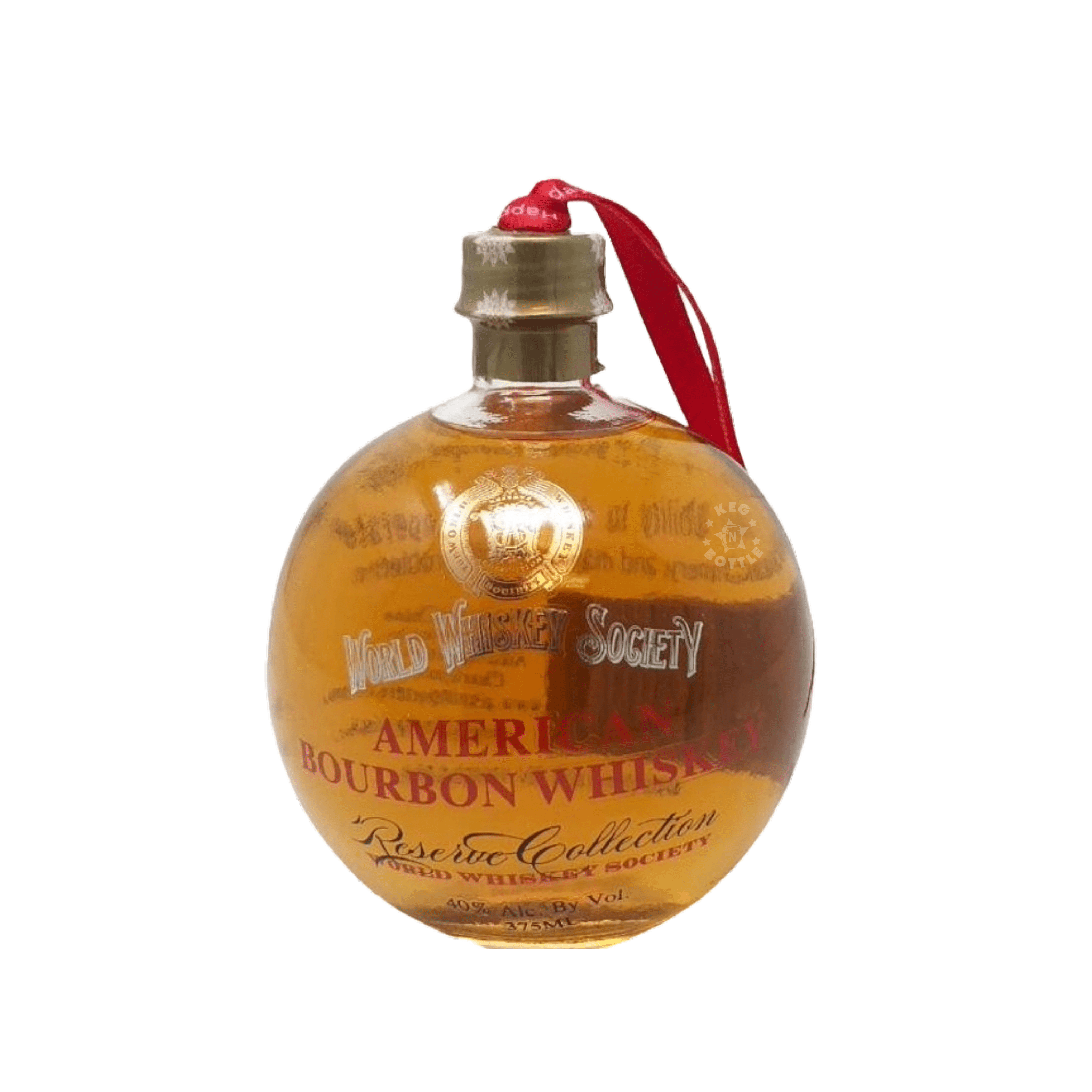 World Whiskey Society American Bourbon Ornament (375 ml) | Keg N Bottle