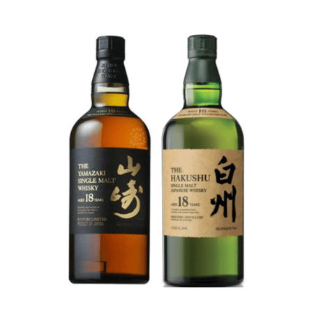Yamazaki & Hakushu 18 Year Combo Pack (2 x 750 ml) | Keg N Bottle