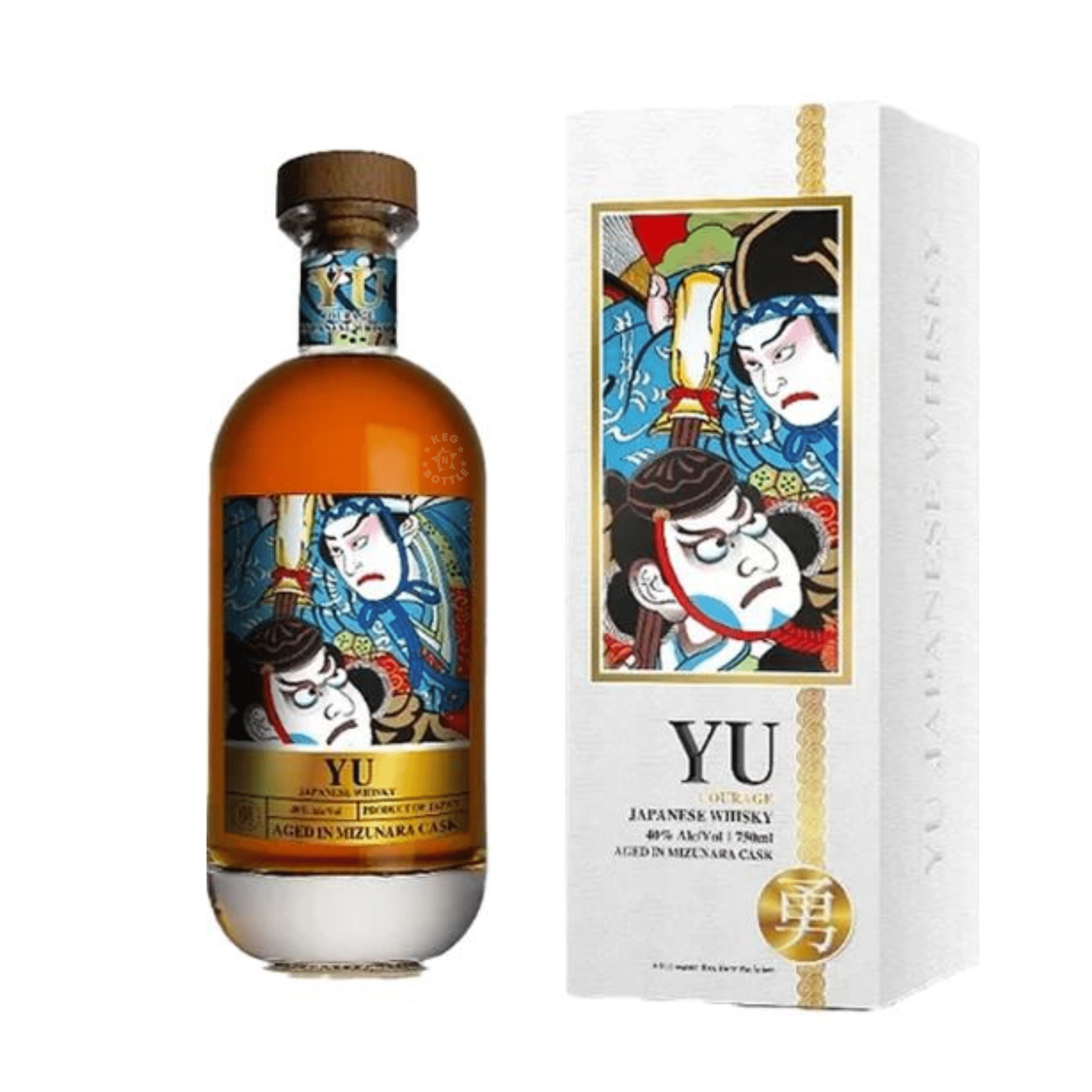 Yu Courage Mizunara Cask Japanese Single Malt Whisky (750 ml) | Keg N Bottle
