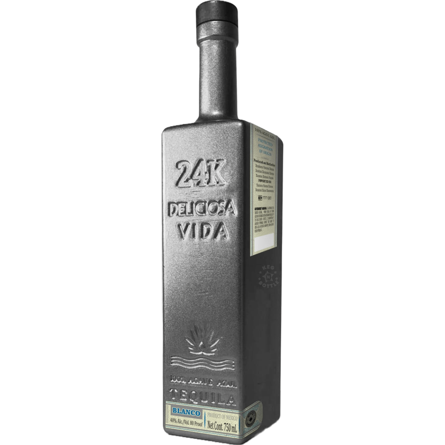 24K Deliciosa Vida Blanco Tequila (750 ml) | Keg N Bottle