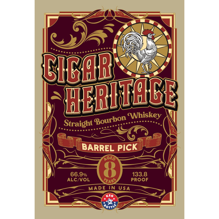 Elijah Craig Private Barrel Proof Bourbon (8 Year) - Cigar Heritage & Keg N Bottle Private Barrel Pick 750 ml