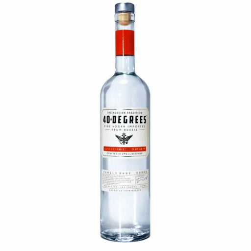 40 Degrees Fine Vodka (750 ml) | Keg N Bottle