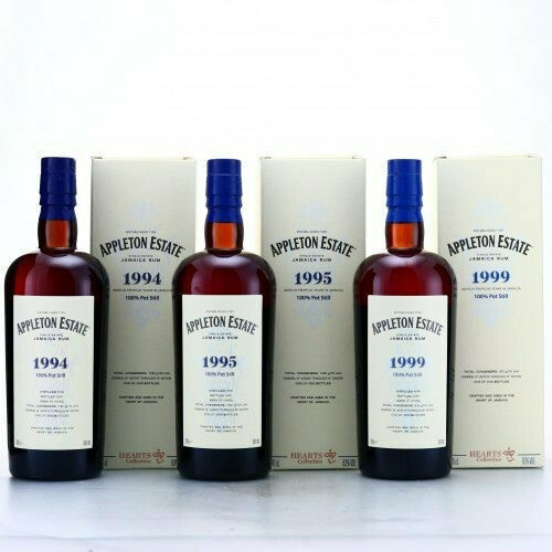 Appleton Estate Hearts Collection Combo Set 1994,1995,1999 (750mL) — Keg N  Bottle