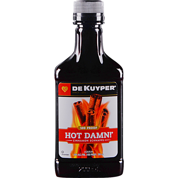 DeKuyper Hot Damn! Hot Cinnamon Schnapp Liqueur (200 ml)