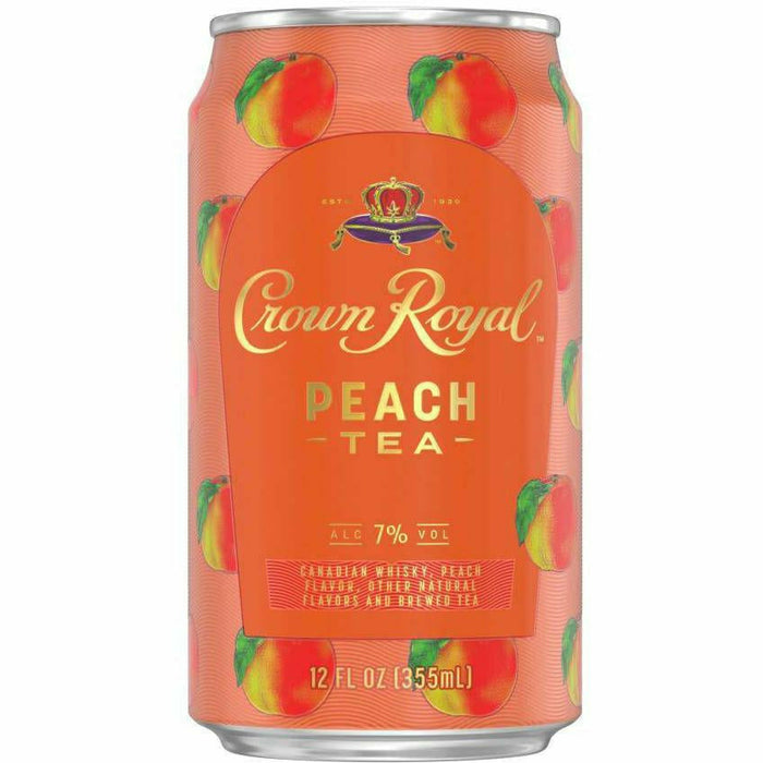 Crown Royal Peach Combo Pack - Peach Flavored Whiskey 750 ml & Peach Tea Whiskey Cocktail 4pk/Cans