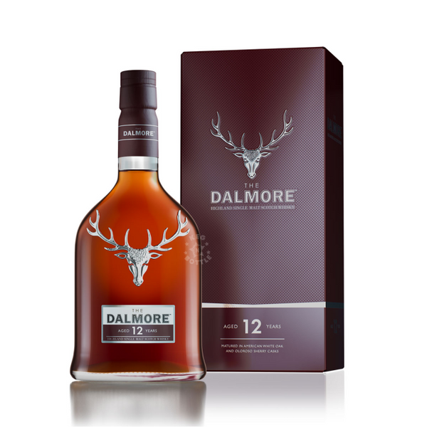 DALMORE 12 years Scotch Whiskey Empty 750ml Bottle & Stopper FREE  SHIPPING