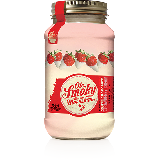 Ole Smoky White Chocolate Strawberry Cream Moonshine (750 ml)