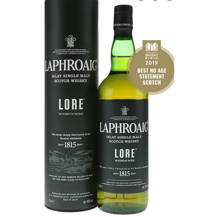 Laphroaig Lore Islay Single Malt Scotch Whiskey (750mL)