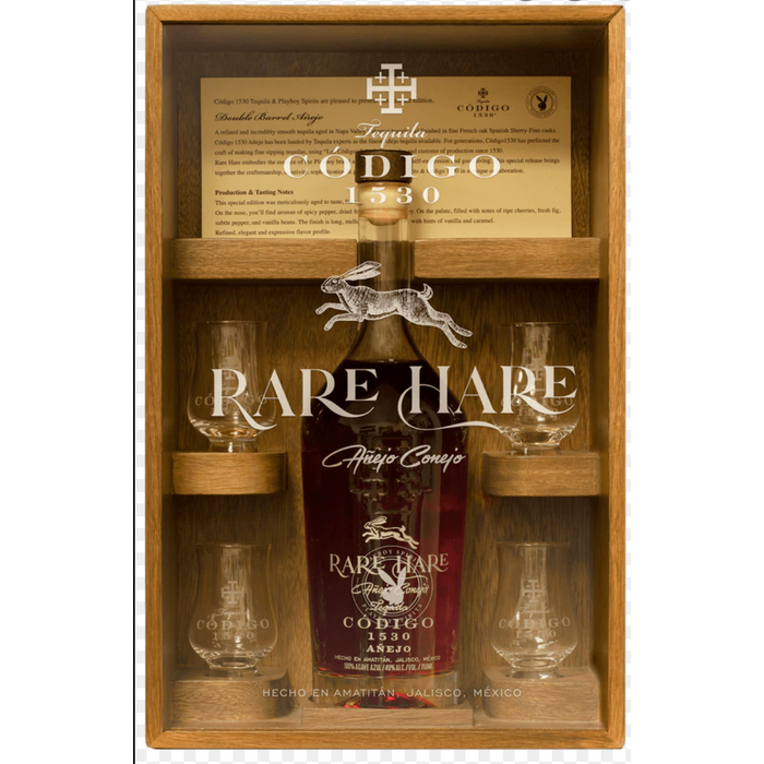 Código 1530 Tequila Rare Hare & Playboy Spirits: Limited Edition Double Barrel Añejo Tequila