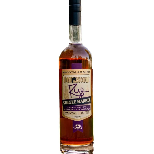 Old Scout Cask Strength Straight Rye Whiskey Single Barrel 750 ML