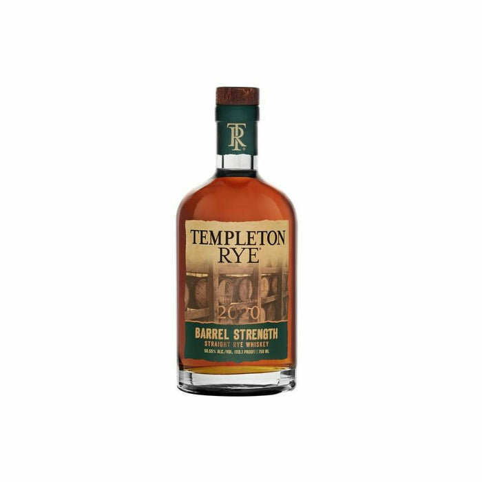 Templeton Rye Barrel Strength Rye Whiskey 2020 Limited Bottling Double Gold Award (750ML)