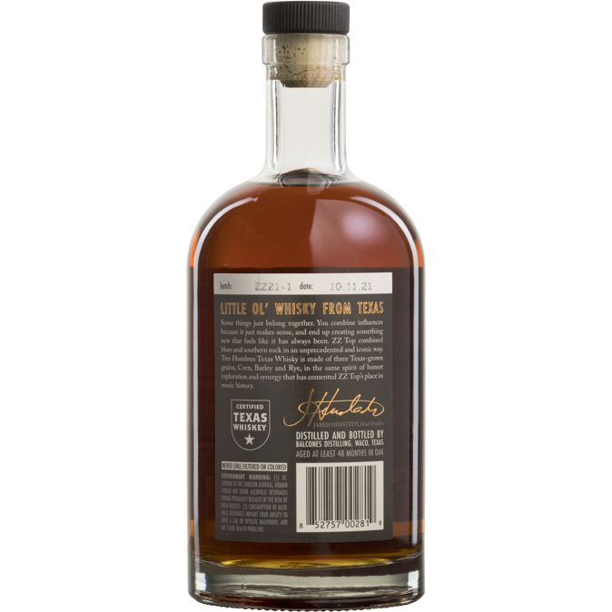 Balcones ZZ Top/Tres Hombres Whisky (750 ml)