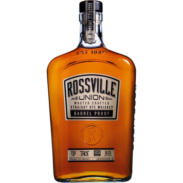 Rossville Union Barrel Proof Straight Rye Whiskey (750 ml)