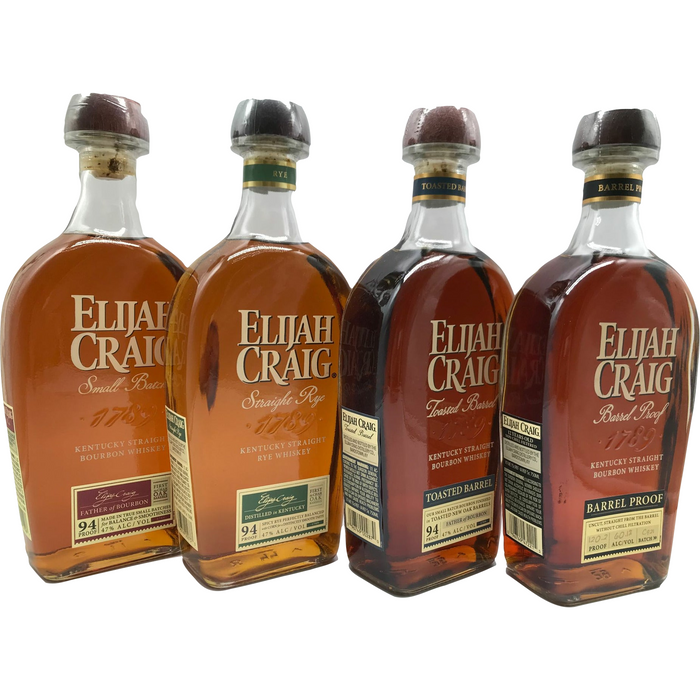 Elijah's 4 Pack: Small Batch, Rye, Toasted, and Barrel Proof (4 x 750ml)
