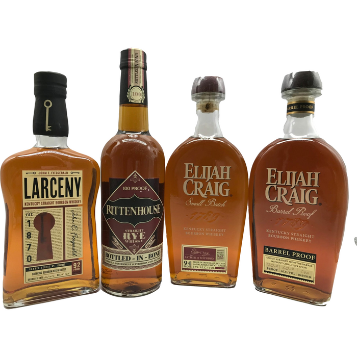 Everyday Elijah Combo Pack: Larceny, Rittenhouse, EC Small Batch, EC Barrel Proof (4 x 750ml)