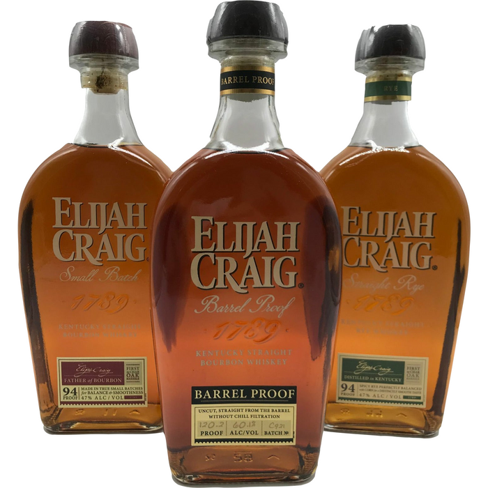 Elijah Craig Combo Pack (3 x 750ml)
