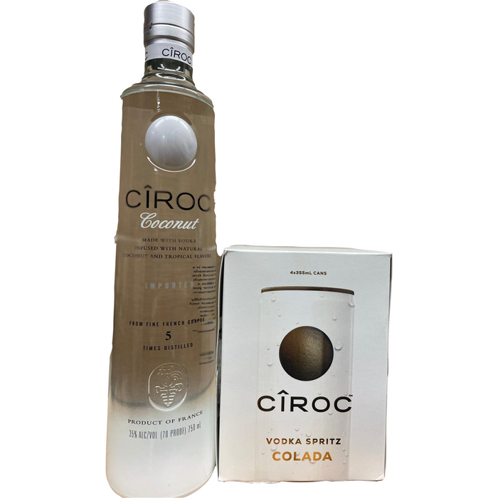 Ciroc Coconut Vodka + 4 Pack Spritzer Combo