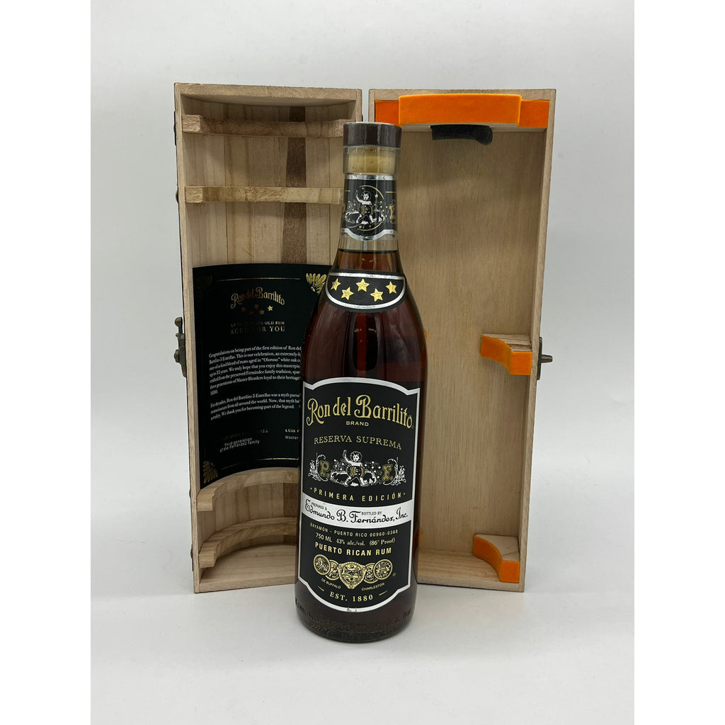 Ron Del Barrilito Aged Bottle Reserva N Edicion — 86 Keg 5 Rum Suprema Primera Stars