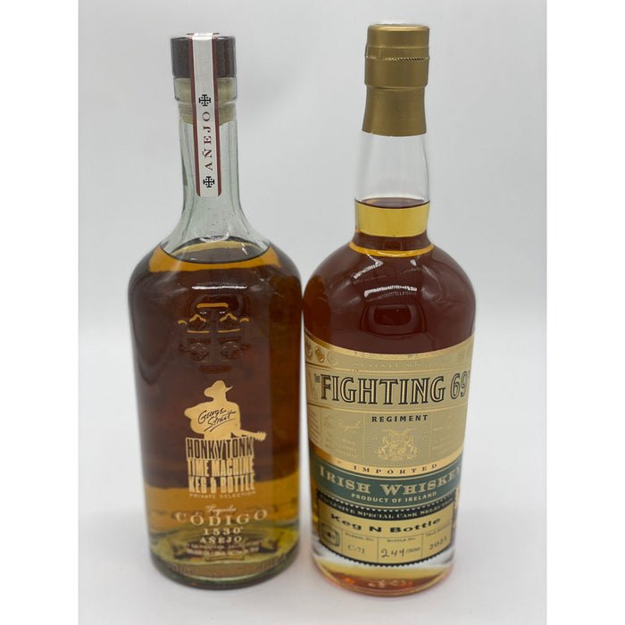 Keg N Bottle Tequila & Irish Whiskey Barrel Pick Combo Pack (2 x 750 ml)
