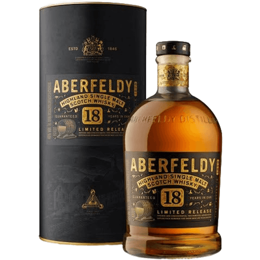 Aberfeldy 18 Year Tuscan Red Wine Cask Single Malt Scotch Whisky (750 ml) | Keg N Bottle
