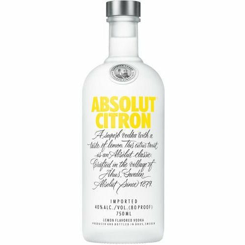 Absolut Citron Vodka 750 ml | Keg N Bottle