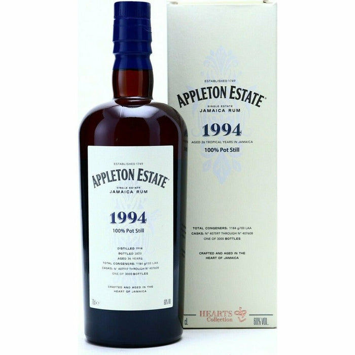 Appleton Estate 1994 Jamaica Rum Hearts Collection (750 lL) | Keg N Bottle