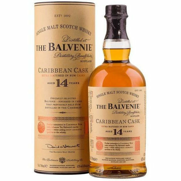The Balvenie 14 Year Caribbean Cask Single Malt Scotch Whiskey (750 ml)