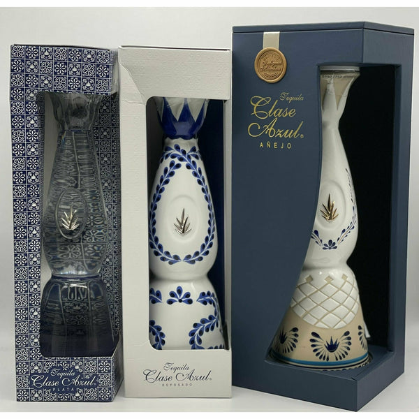 Clase Azul Plata, Reposado, Anejo Combo Pack (3 x 750 ml) | Keg N