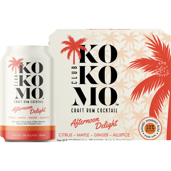 Club Kokomo Afternoon Delight Craft Rum Cocktail (4 Pack) | Keg N