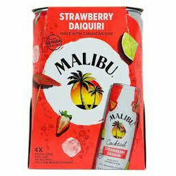 Malibu Strawberry Daiquiri RTD (4 Pack 12 oz)