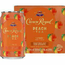 Crown Royal Peach Tea Whisky Cocktail - 4pk/12 fl oz Cans