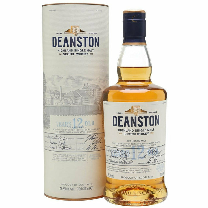 Deanston 12 Year Old Whisky Highland Single Malt Scotch Whisky (750 ml)
