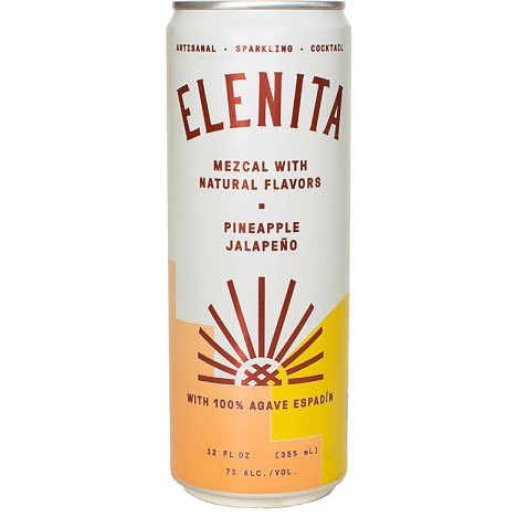Elenita Pineapple Jalapeño Mezcal 4 pk (1.4 L) | Keg N Bottle