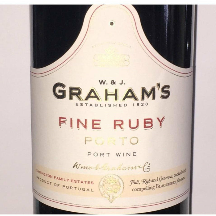 W. & J. Grahams Fine Ruby Porto Port Wine (750 ml)