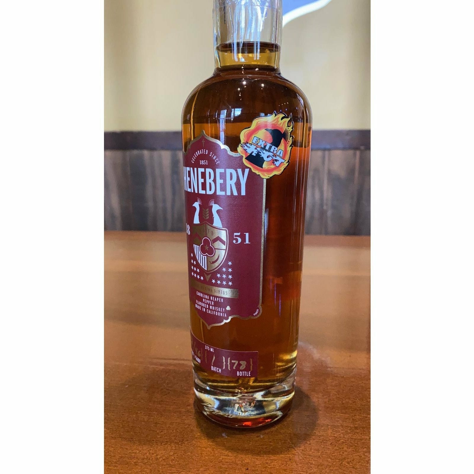 Henebery Carolina Reaper "EXTRA HOT" Flavored Whiskey (375mL) | Keg N Bottle