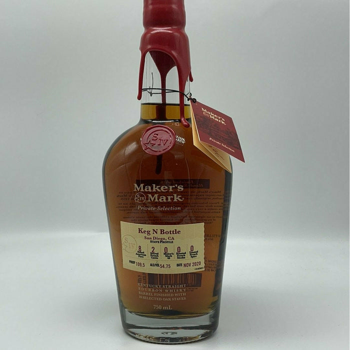 Makers Mark Private Select "Keg N Bottle" Barrel Pick 750 ML