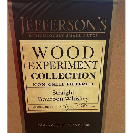 ウイスキー JEFFERSON'S WOOD EXPERIMENT COLLECTION Jefferson's Wood Experiment Collection Bourbon (5 x 200 ml) | Keg