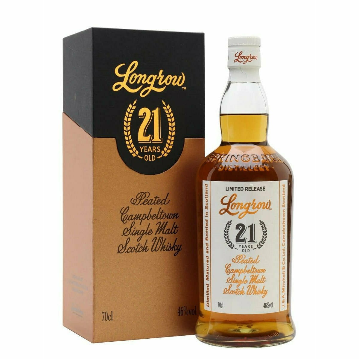 Longrow 21 Year Peated Campbelton Single Malt Scotch Whisky (750 mL) | Keg N Bottle