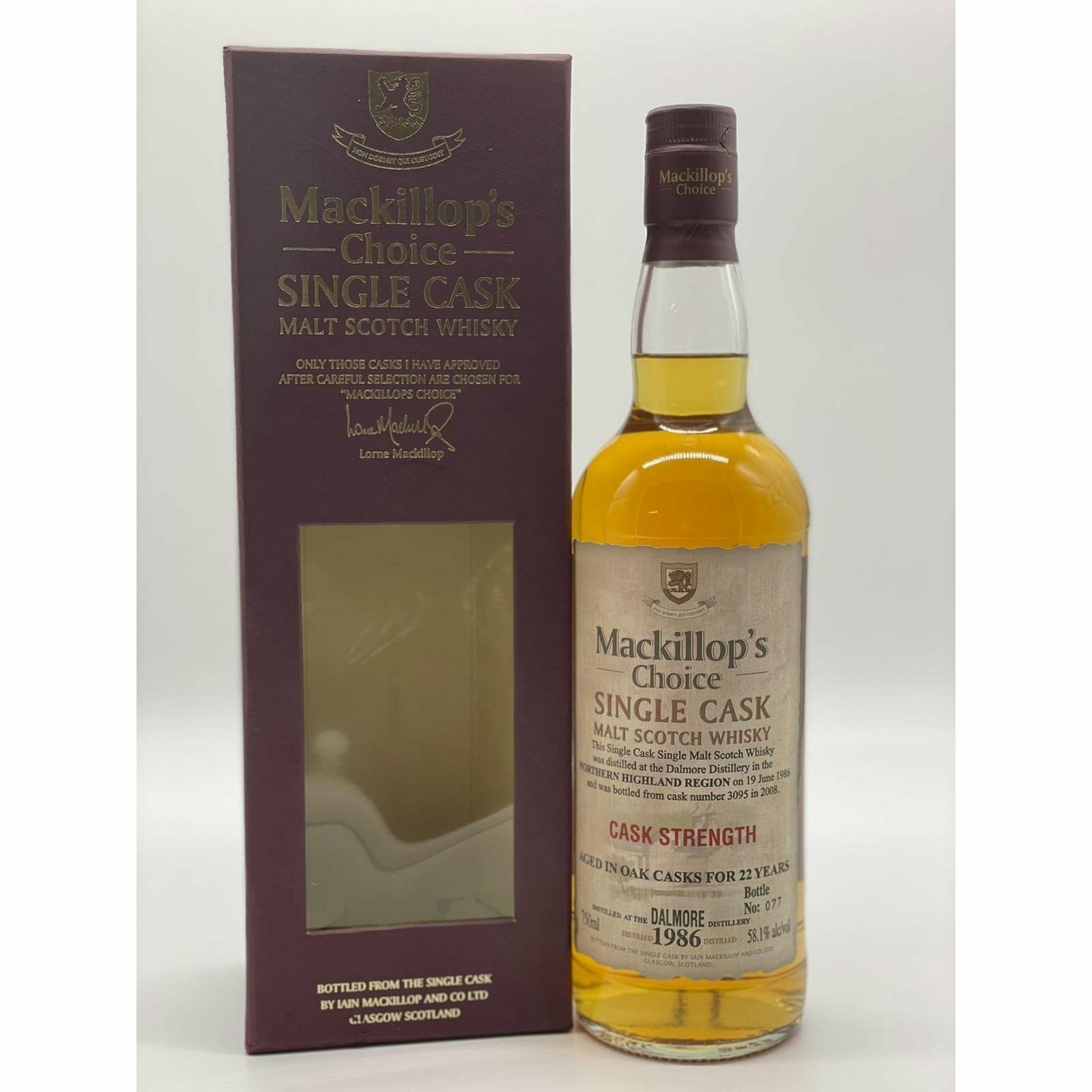 Mackillop's Choice Single Cask 1986 750ml | Keg N Bottle