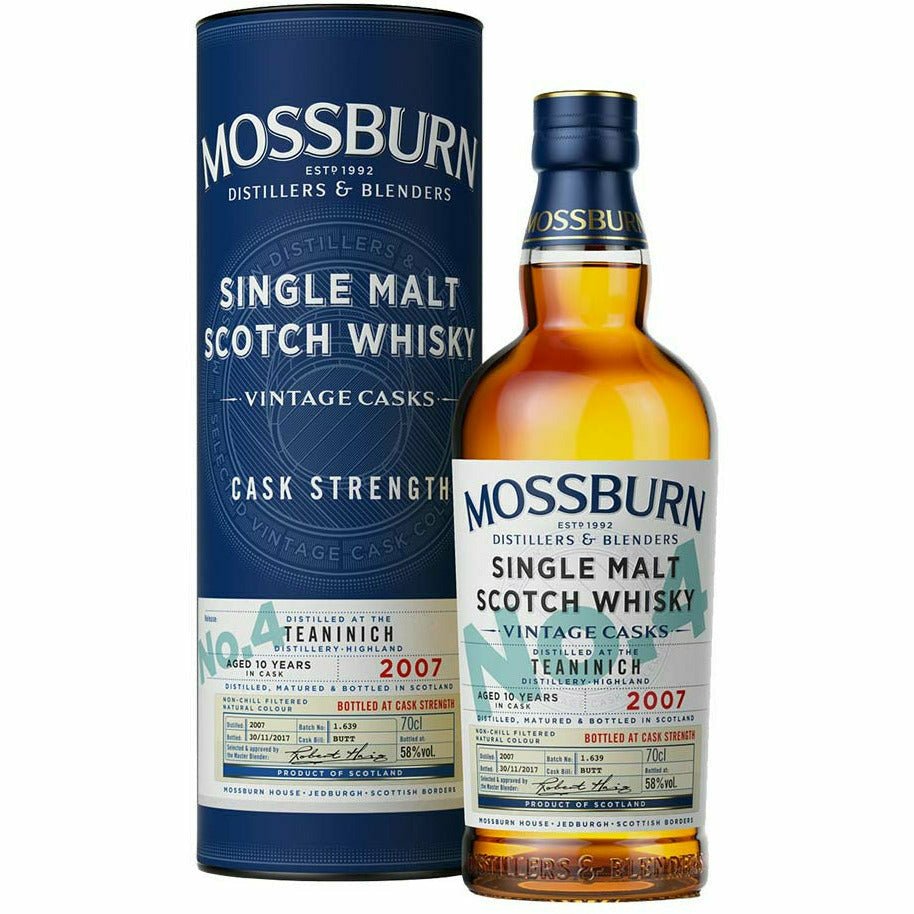 Mossburn Teaninich No.4 10 Year Single Malt Scotch Whiskey (750mL) | Keg N Bottle