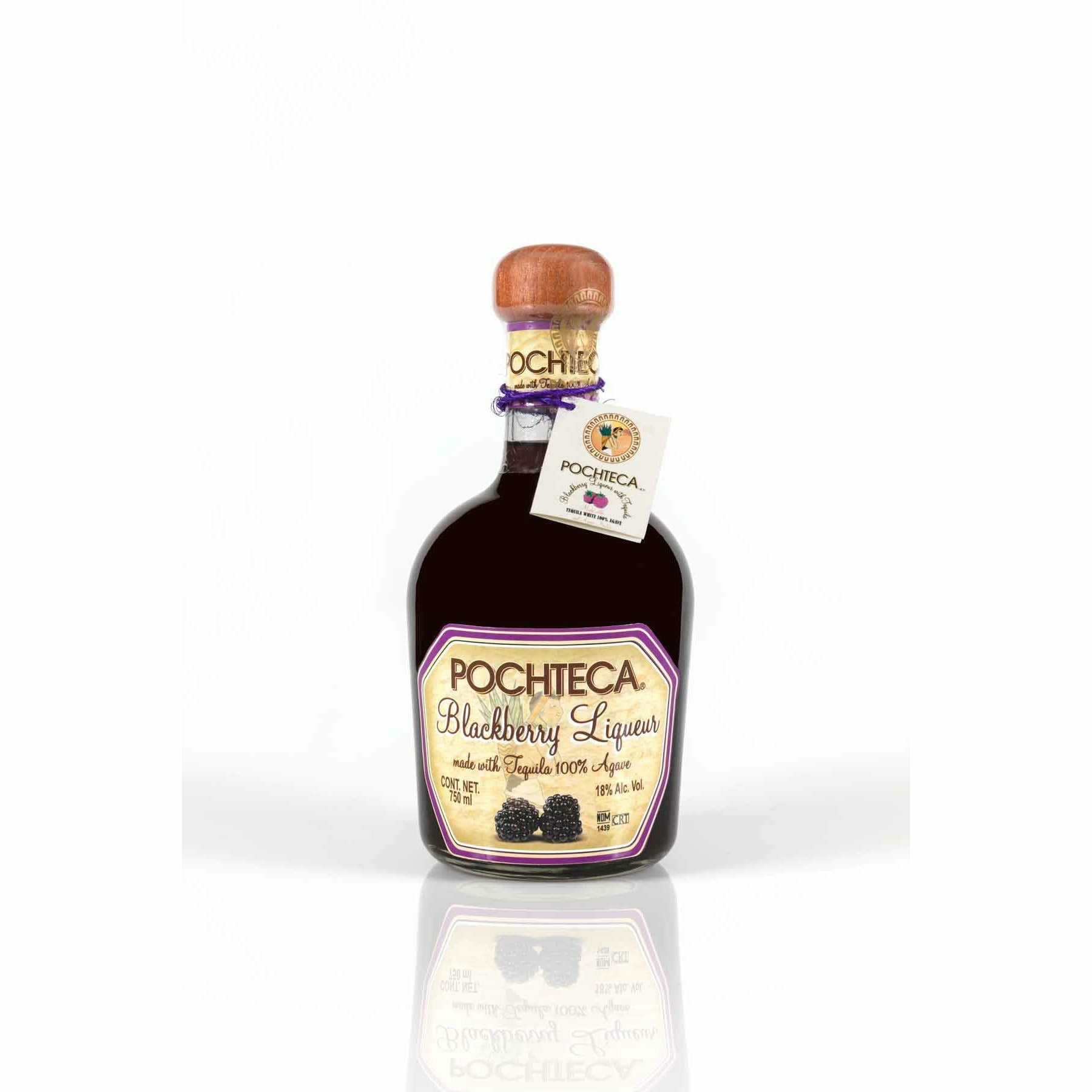 Pochteca Blackberry Liqueur with Tequila (750 ml) | Keg N Bottle