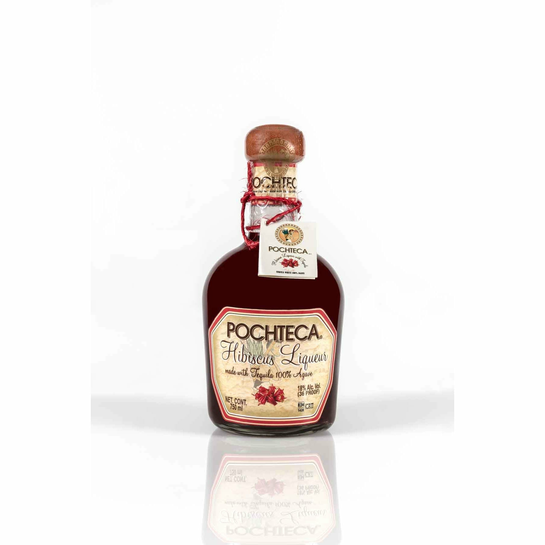 Pochteca Hibiscus Liqueur with Tequila (750 ml) | Keg N Bottle