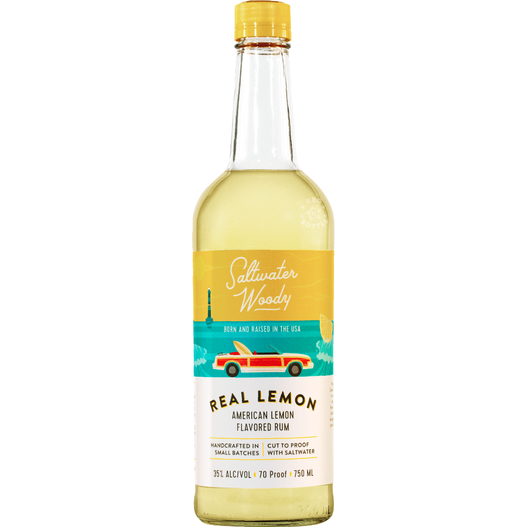 Saltwater Woody Real Lemon American Rum (750 ml) | Keg N Bottle